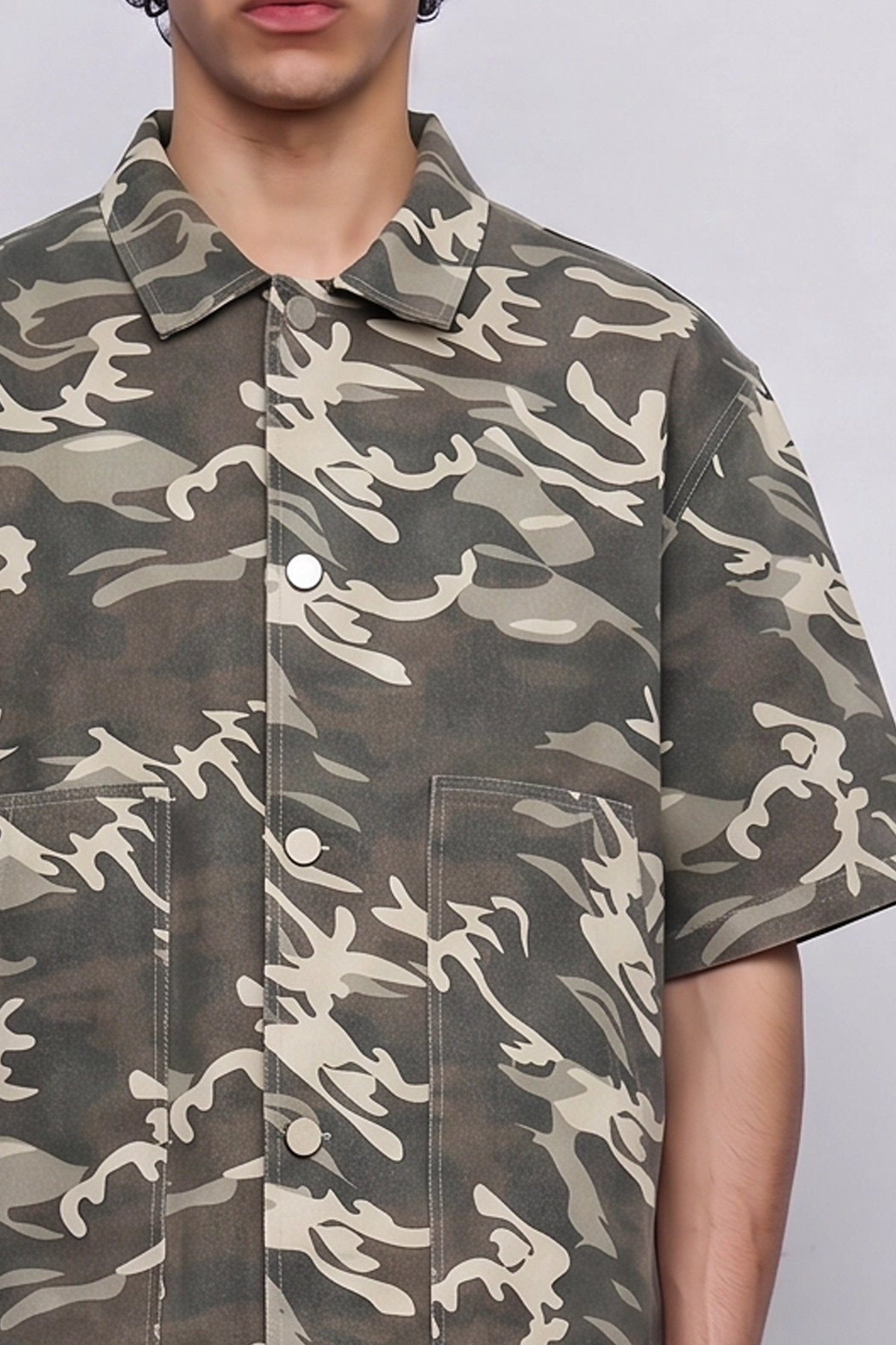 Relaxed Fit Kamuflaj Takım