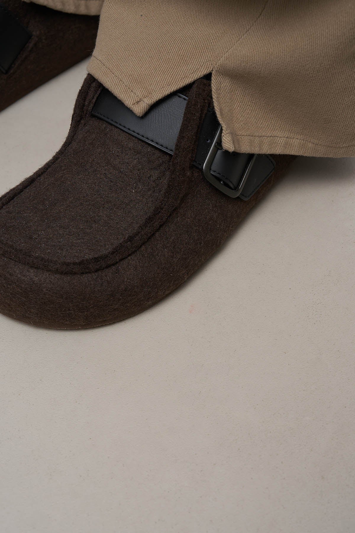 Baggy Çift Kemer Detaylı Pantolon