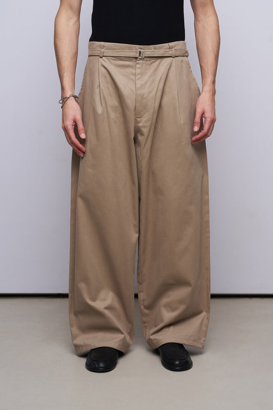 Süper Baggy Kemer Detaylı Pantolon
