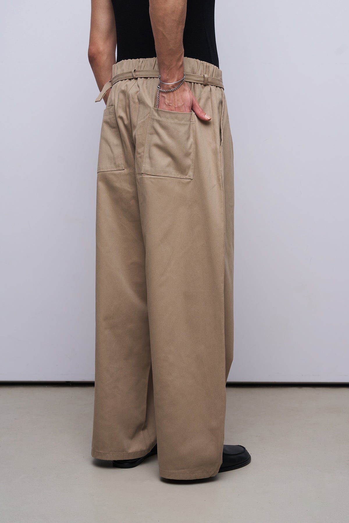 Süper Baggy Kemer Detaylı Pantolon