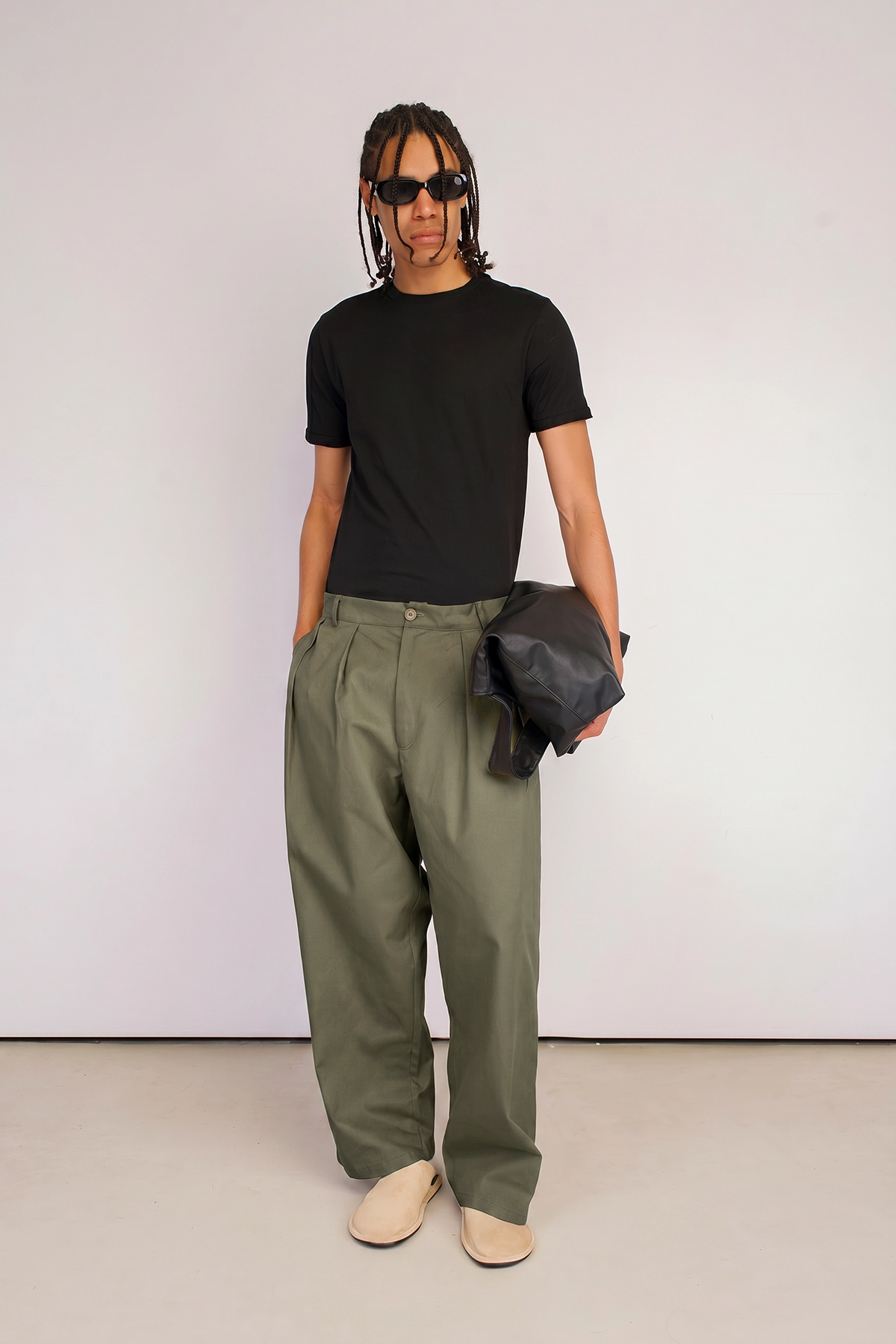Pileli Balloon Fit Pantolon