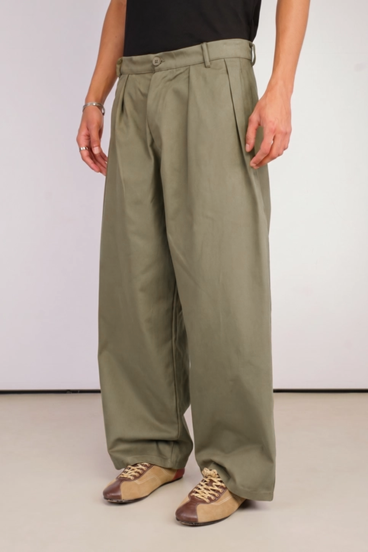Pileli Balloon Fit Pantolon