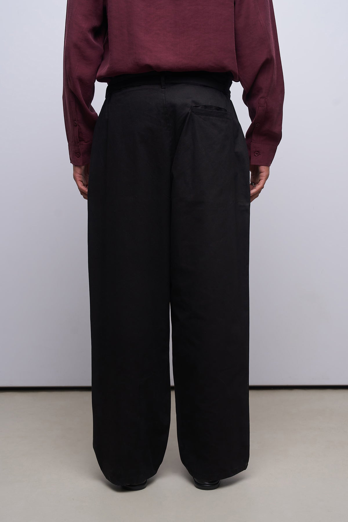 Baggy Gabardin Kemer Detaylı Pantolon
