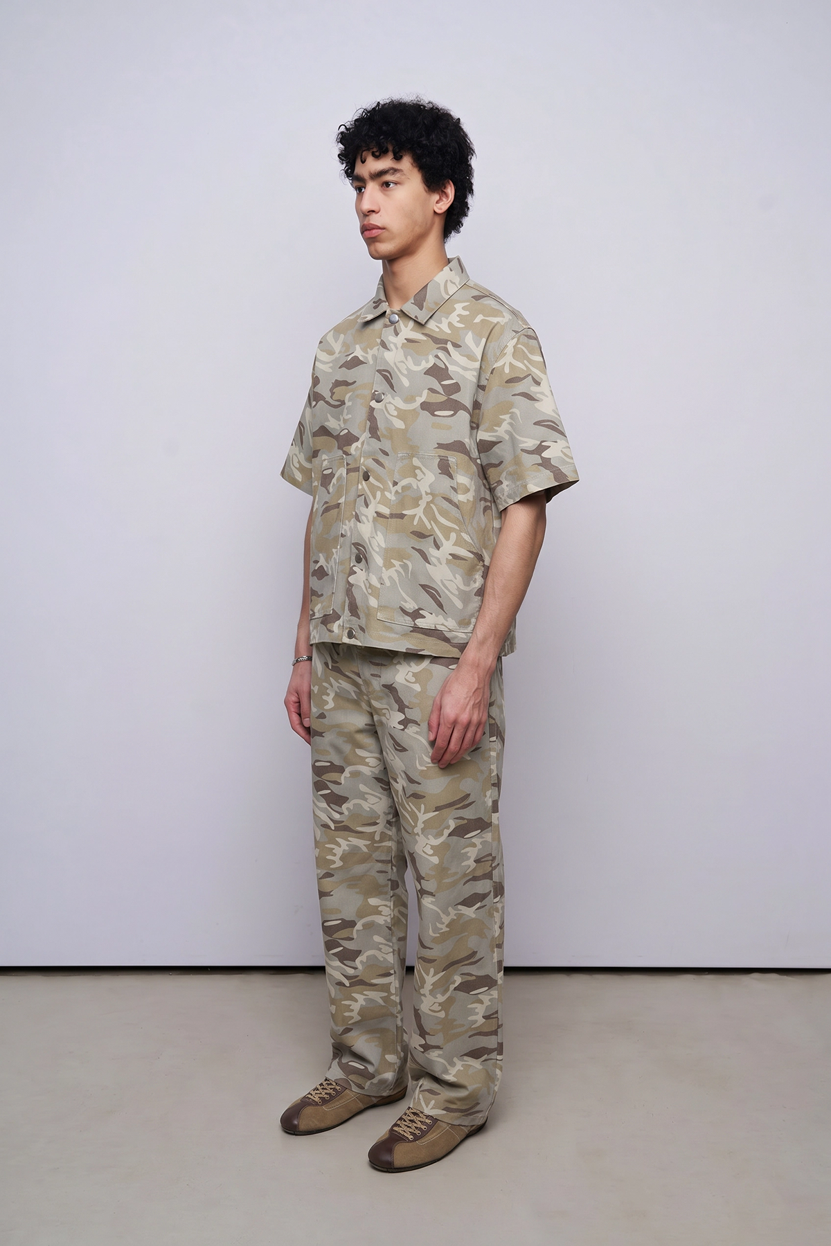 Relaxed Fit Kamuflaj Takım