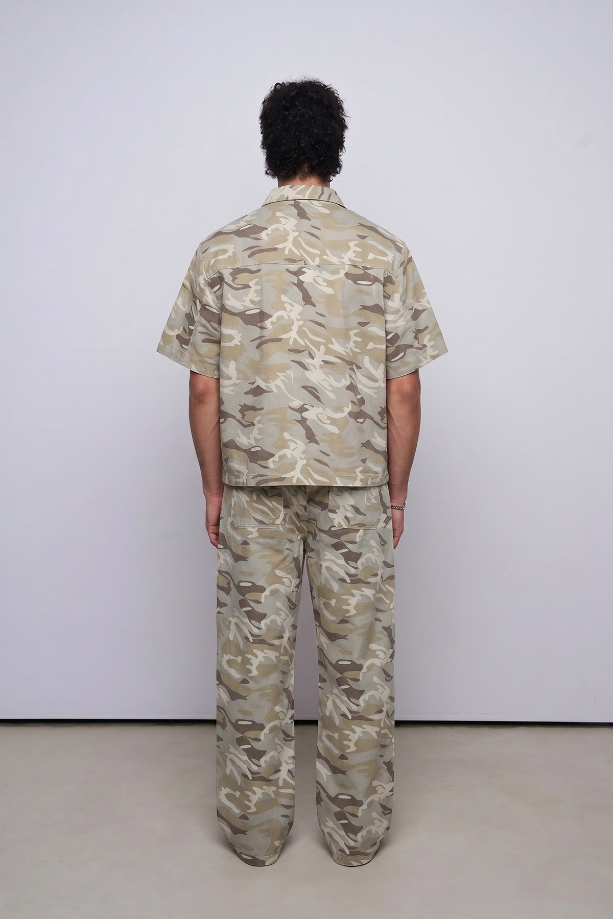 Relaxed Fit Kamuflaj Takım
