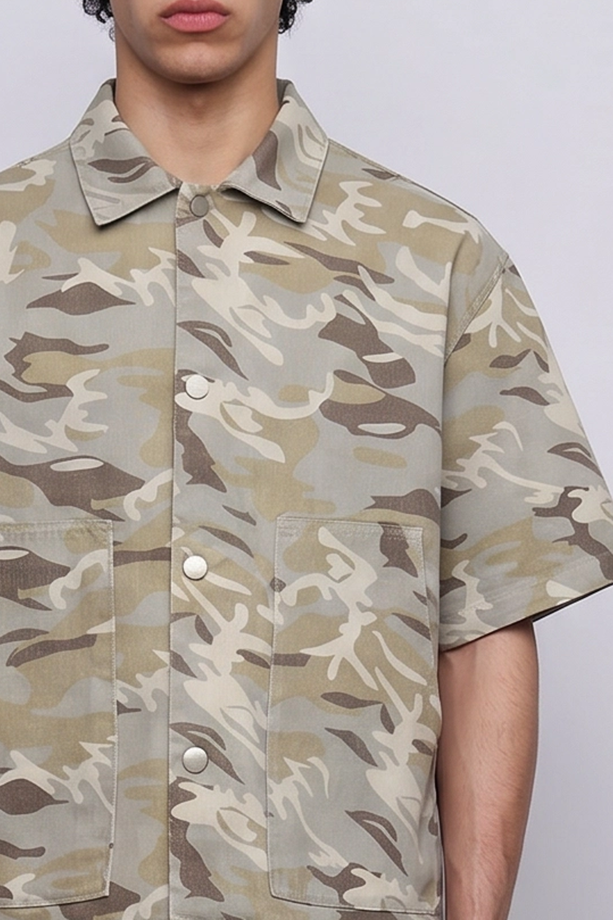 Relaxed Fit Kamuflaj Takım