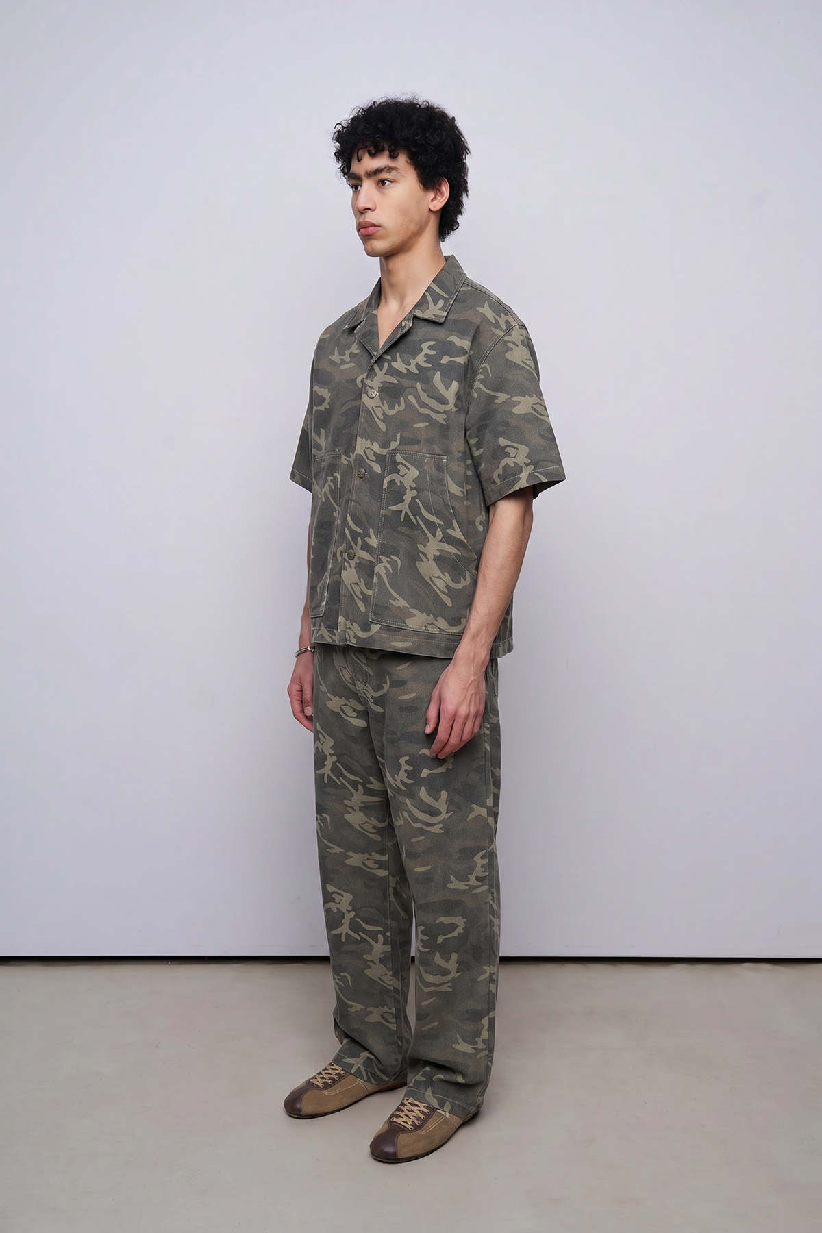 Relaxed Fit Kamuflaj Takım