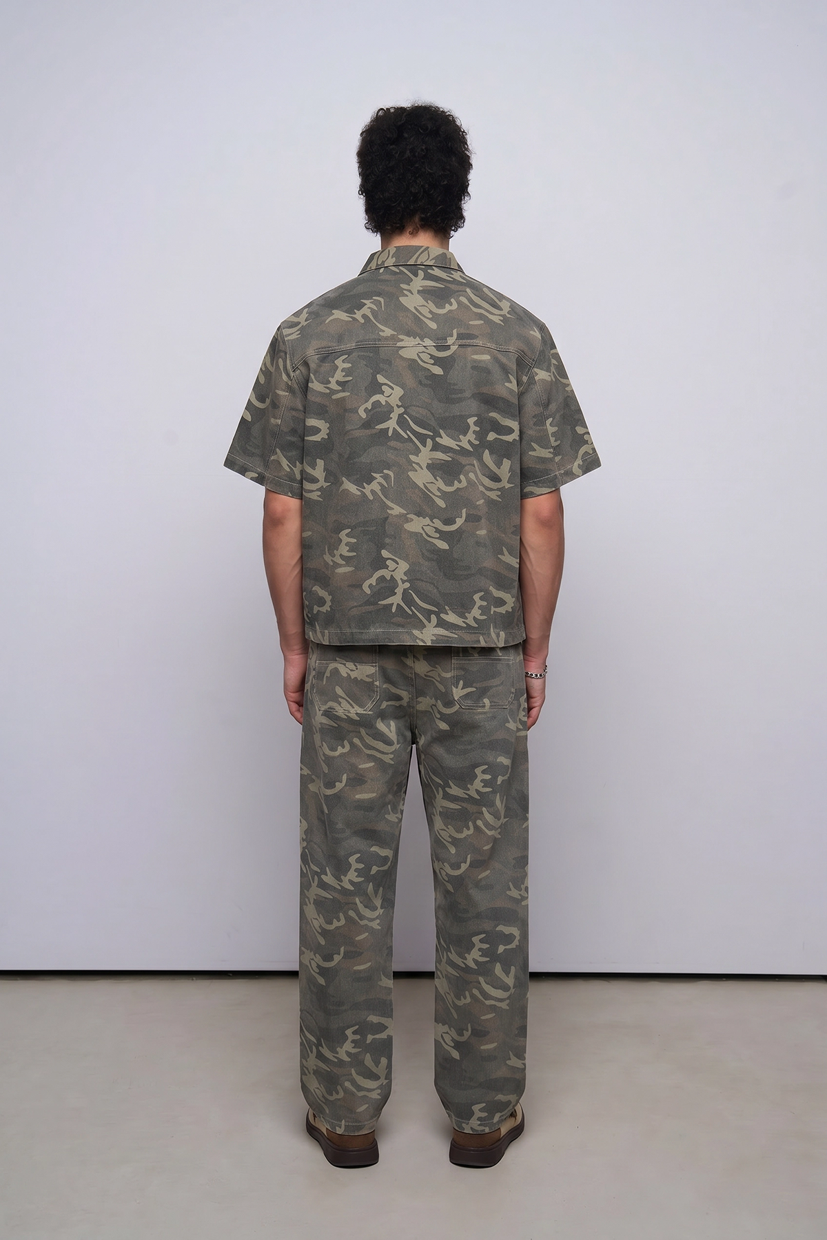 Relaxed Fit Kamuflaj Takım
