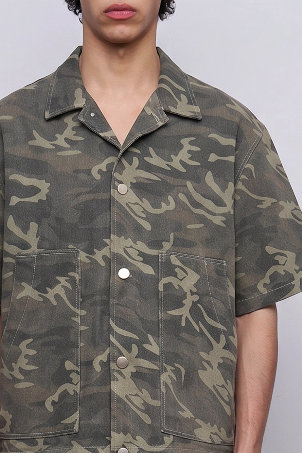 Relaxed Fit Kamuflaj Takım