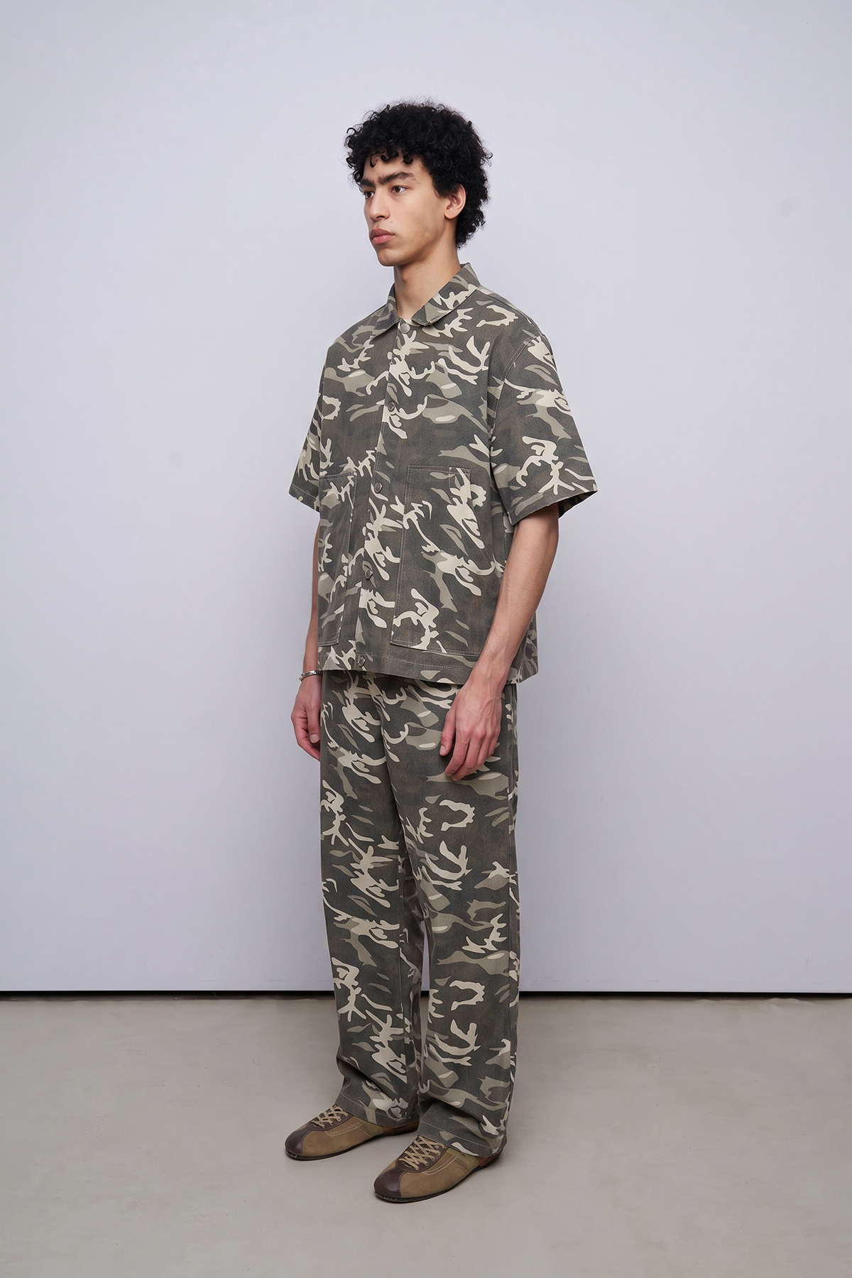 Relaxed Fit Kamuflaj Takım