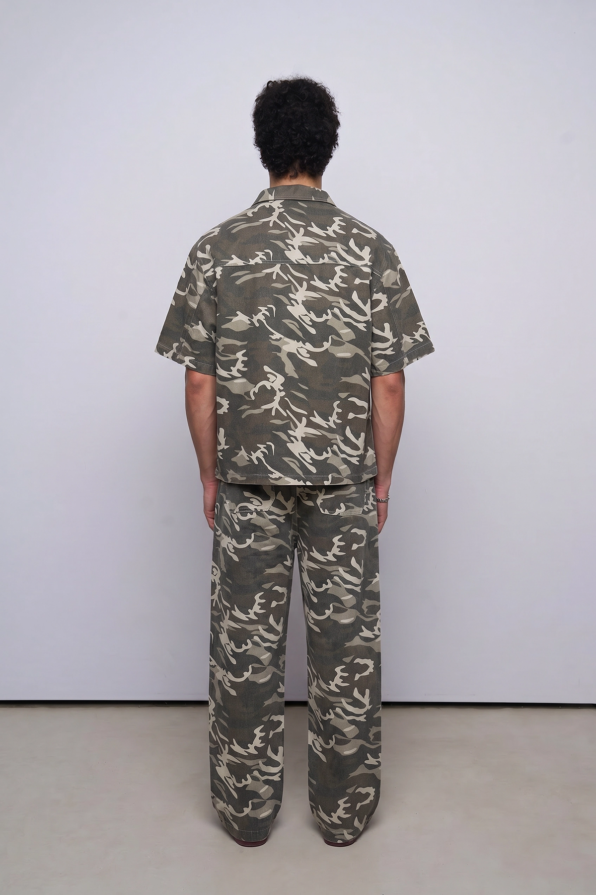 Relaxed Fit Kamuflaj Takım