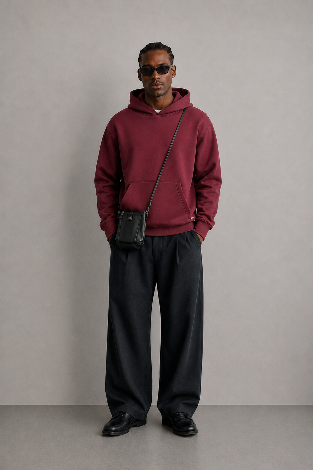 BOXY FIT BASIC HOODİE