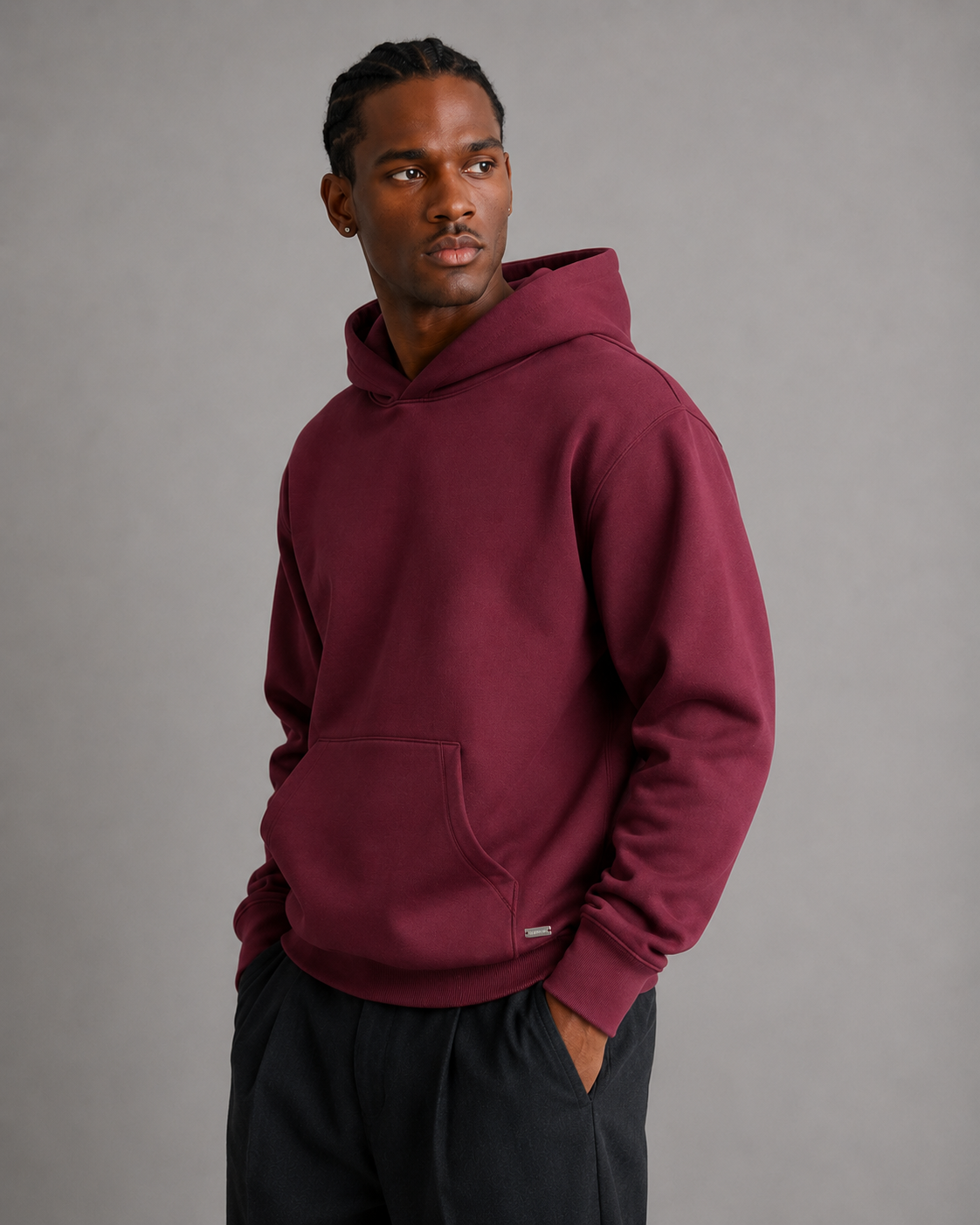 BOXY FIT BASIC HOODİE