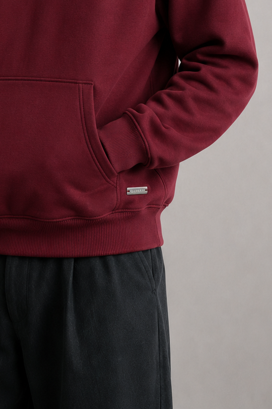 BOXY FIT BASIC HOODİE