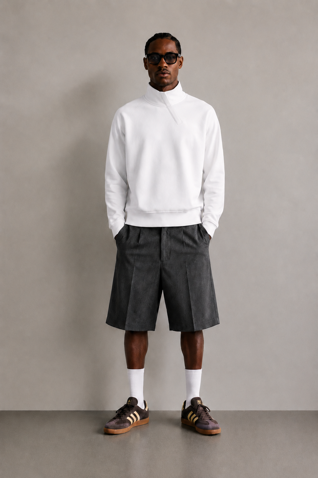 BOXY FIT FERMUARLI SWEATSHIRT