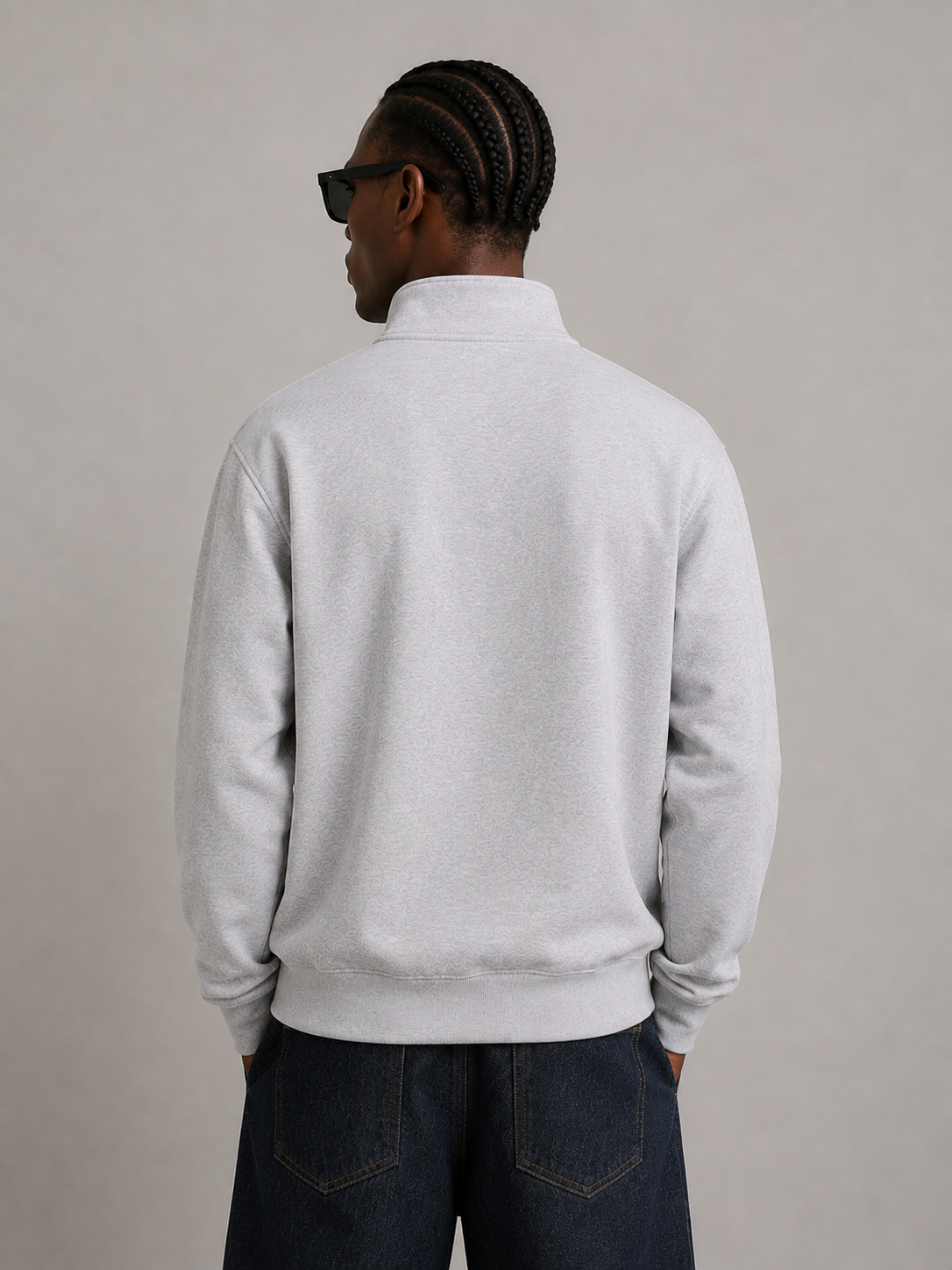 BOXY FIT FERMUARLI SWEATSHIRT