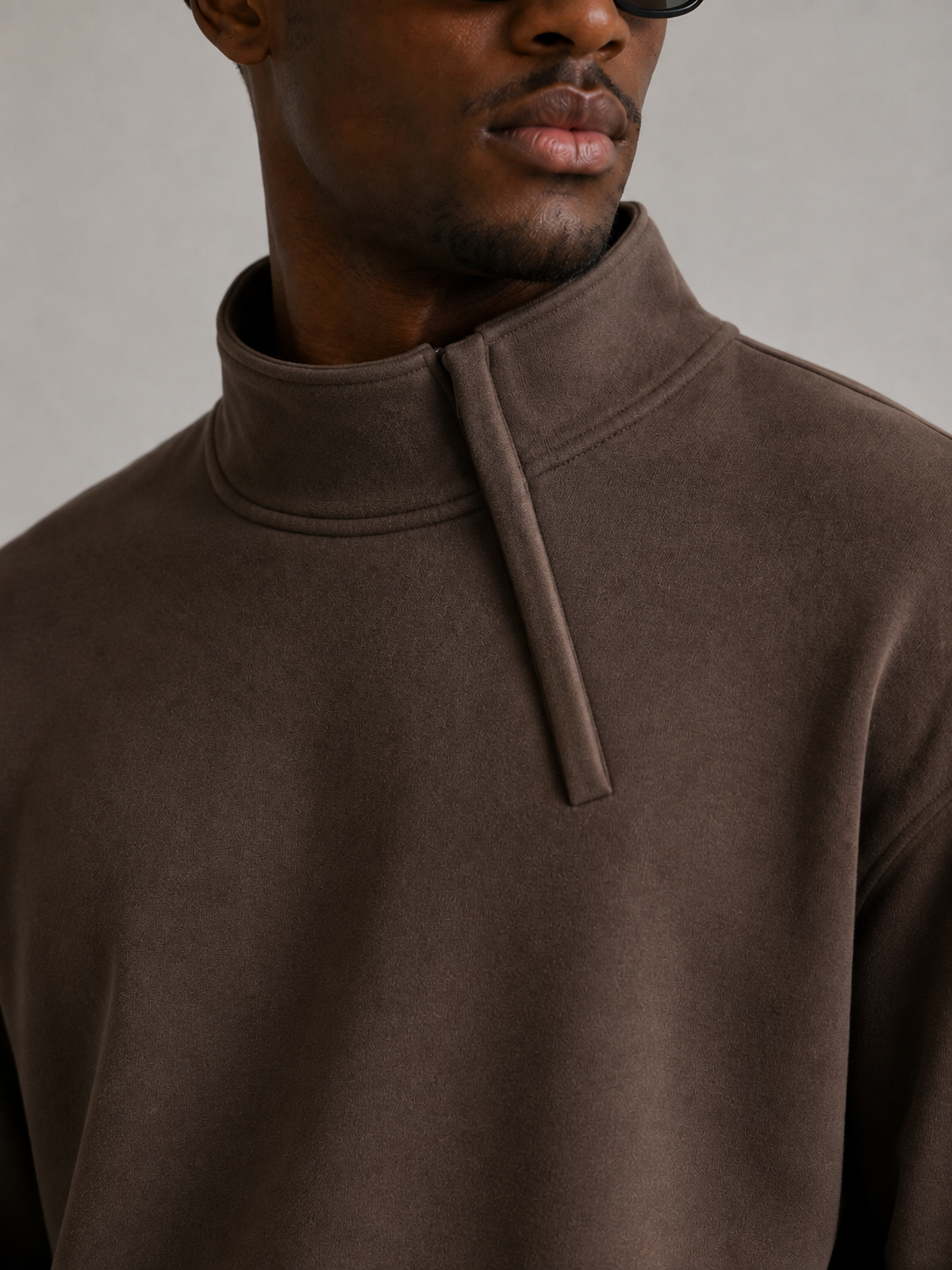 BOXY FIT FERMUARLI SWEATSHIRT