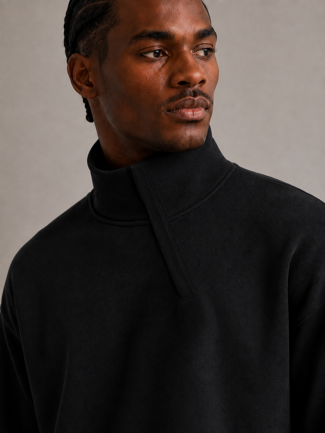BOXY FIT FERMUARLI SWEATSHIRT