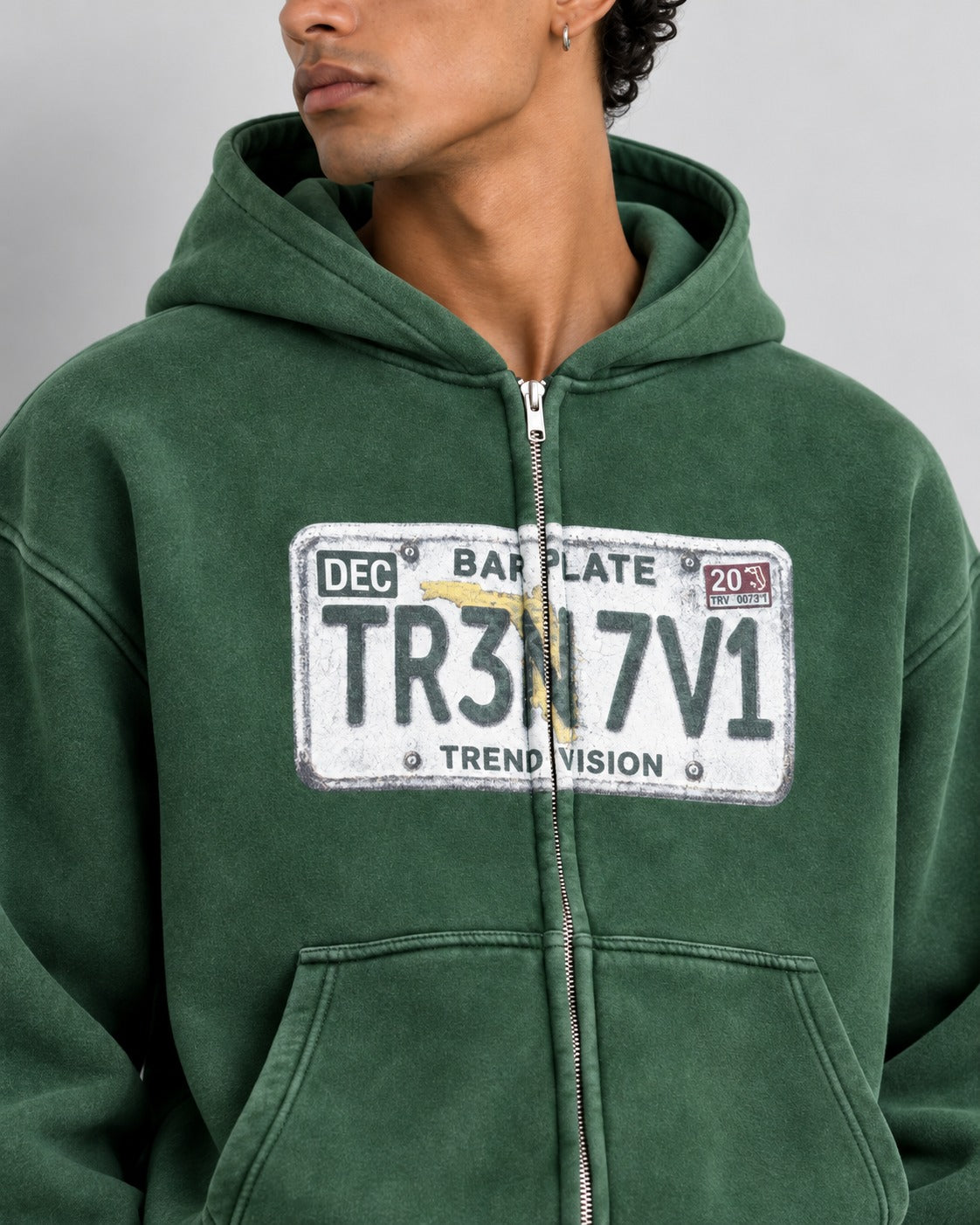 CROP FIT BASKILI FERMUARLI
HOODİE