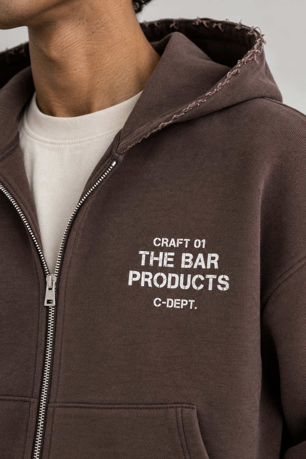 CROP FIT BASKILI HOODİE