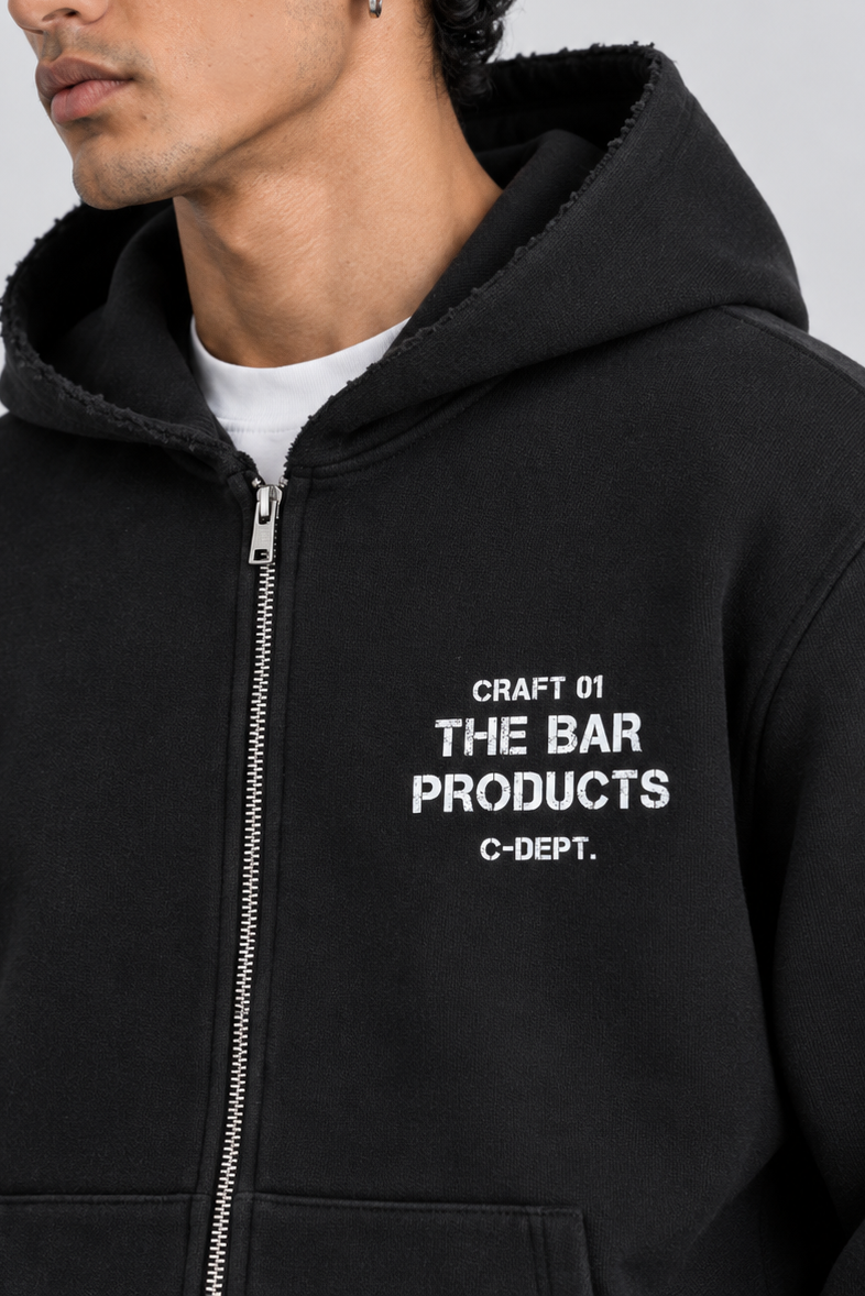 CROP FIT BASKILI HOODİE