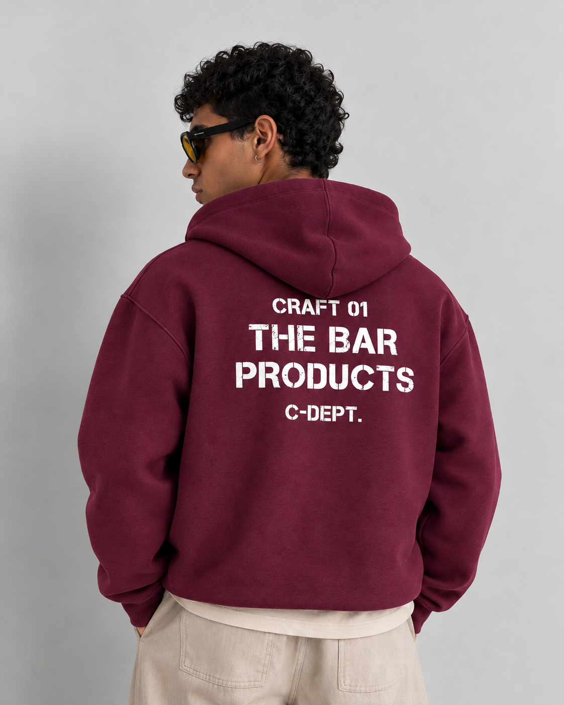 CROP FIT BASKILI HOODİE
