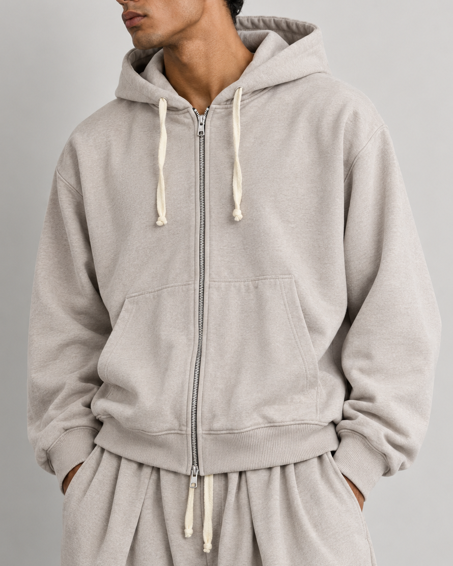 CROP FIT PİLELİ EŞOFMAN TAKIMI