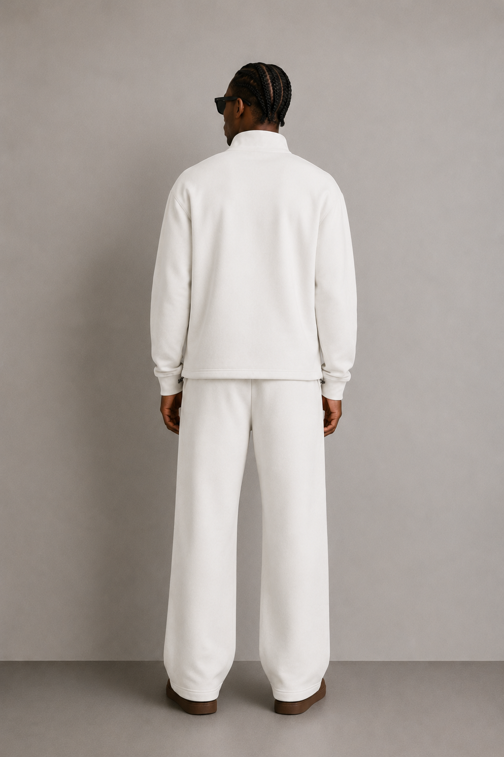 RELAXED FIT YARIM FERMUARLI EŞOFMAN TAKIMI