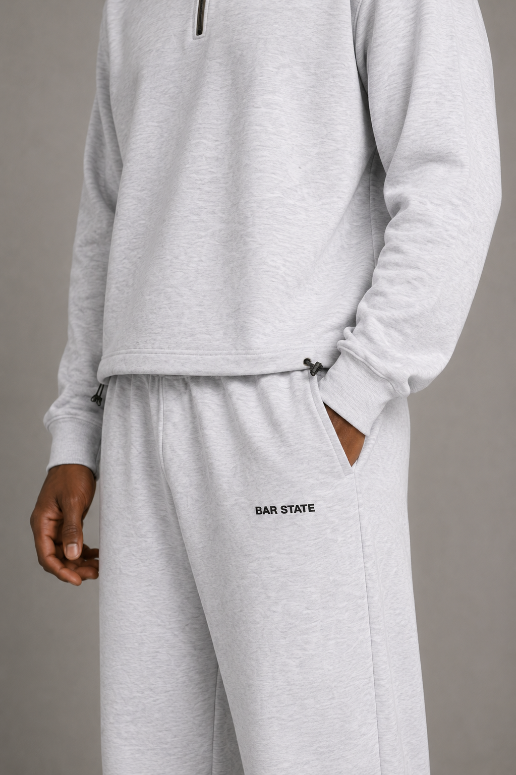 RELAXED FIT YARIM FERMUARLI EŞOFMAN TAKIMI