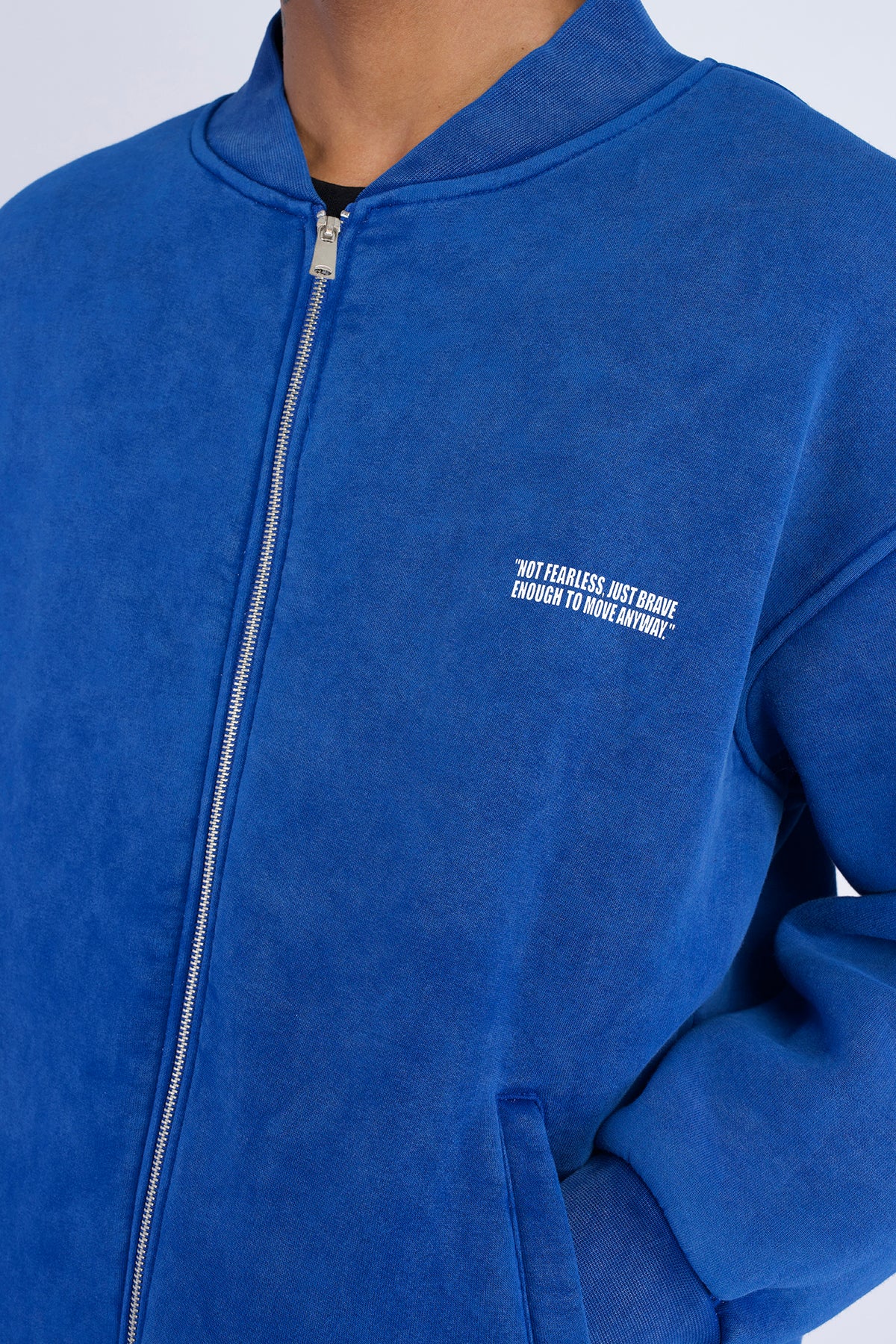 YIKAMALI FERMUARLI SWEATSHİRT